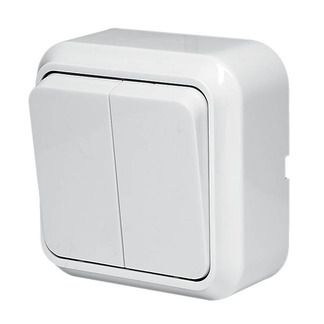 

Заготовка для Бизиборда Внешний Выключатель Двухклавишный Открытой Установки Включатель Вимикач для Бізіборда