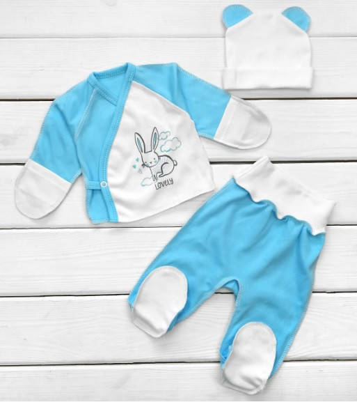 

Набор одежды в роддом Интерлок для новорожденного мальчика