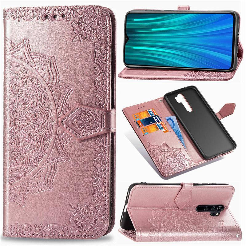 

Чехол Vintage для Xiaomi Redmi Note 8 Pro книжка кожа PU розовый