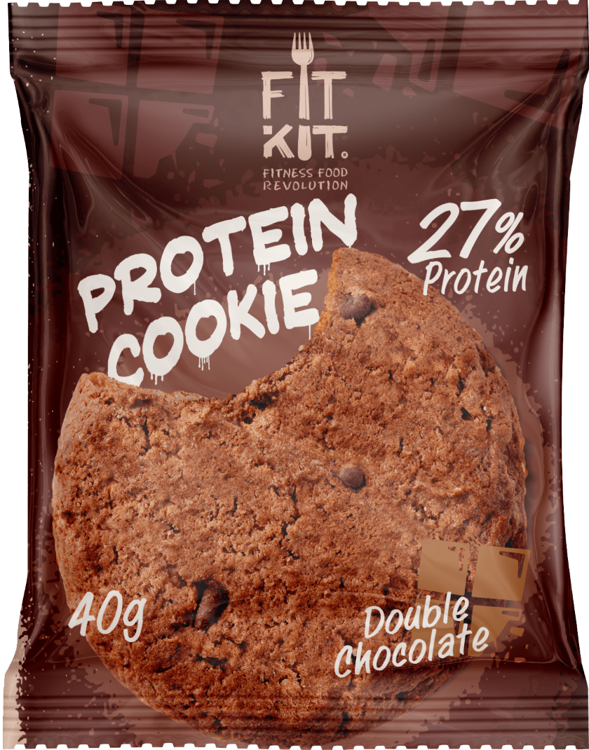 

Протеиновое печенье Fit Kit Двойной Шоколад (40 грамм)