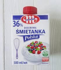 

Вершки ультрапастеризовані 36% жирності 500 мл ТМ Mlekovita Польща