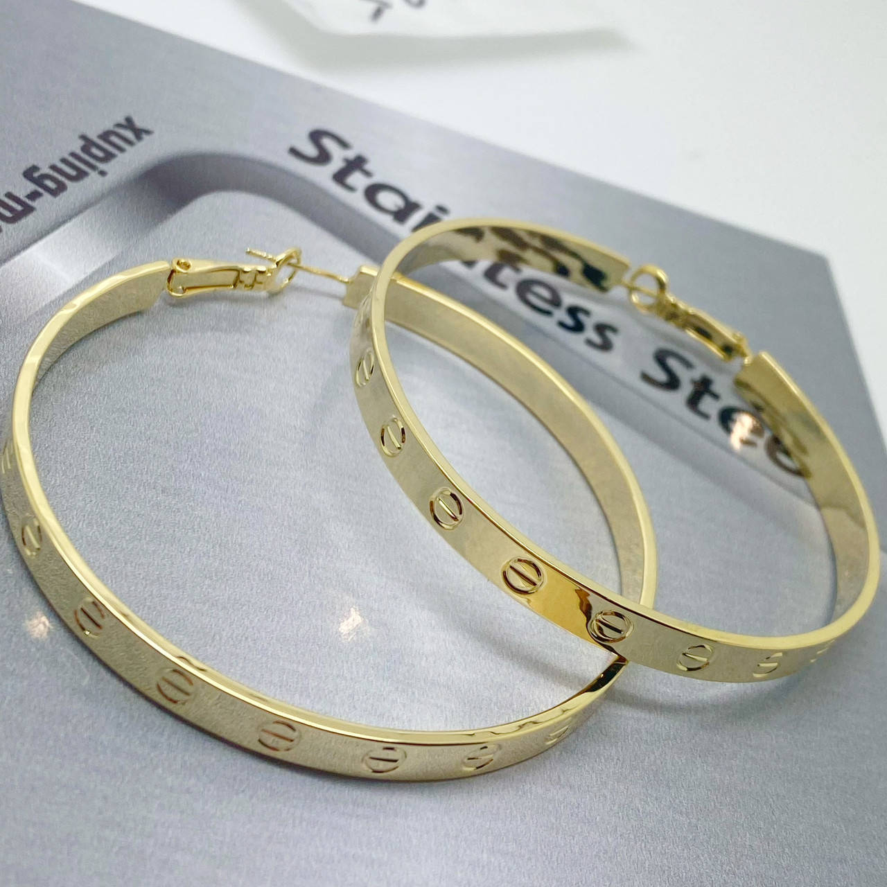 

55 мм. Серьги под картье