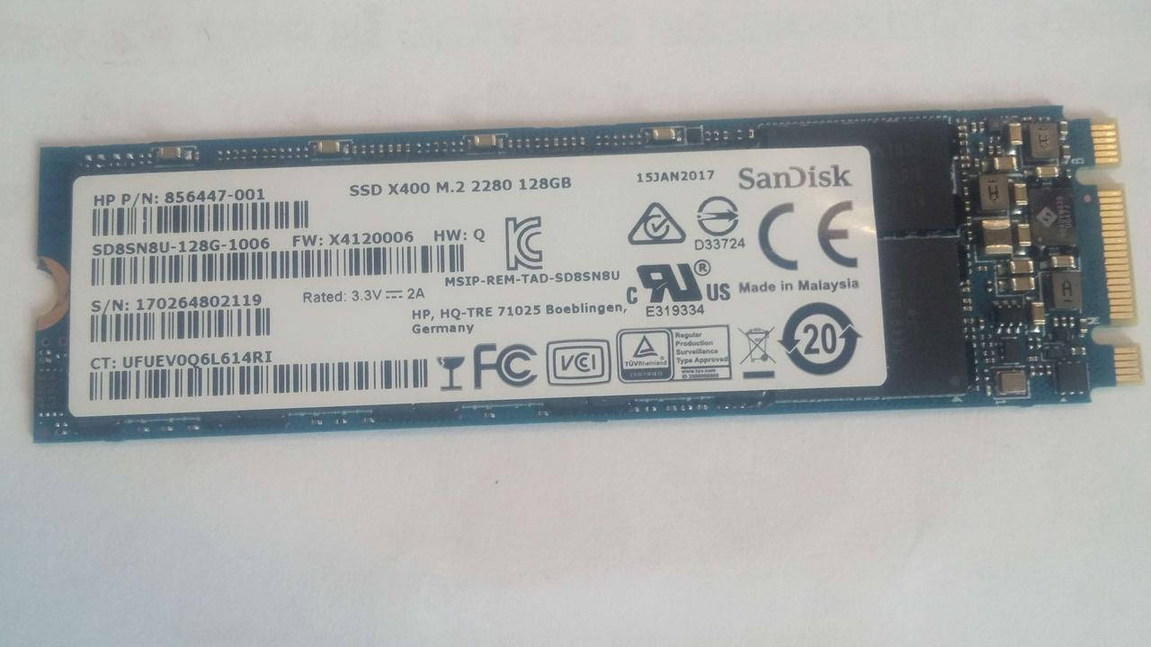 

SanDisk SSD X400 M2 SATA 128 GB 2280 SD8SN8U-128G TLC накопичувач ссд