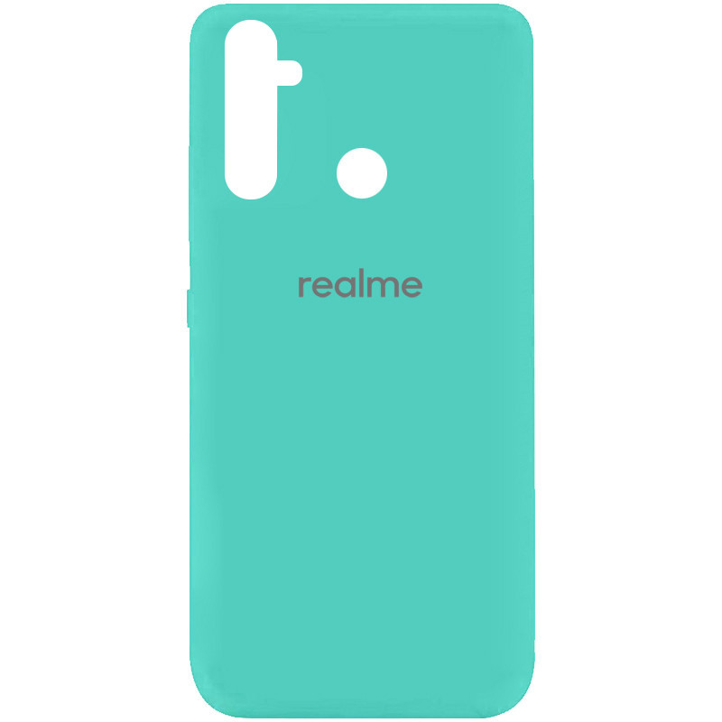 

Силиконовый чехол Silicone Cover на телефон Realme C3/ 5/ 6i / Реалми С3, Бирюзовый