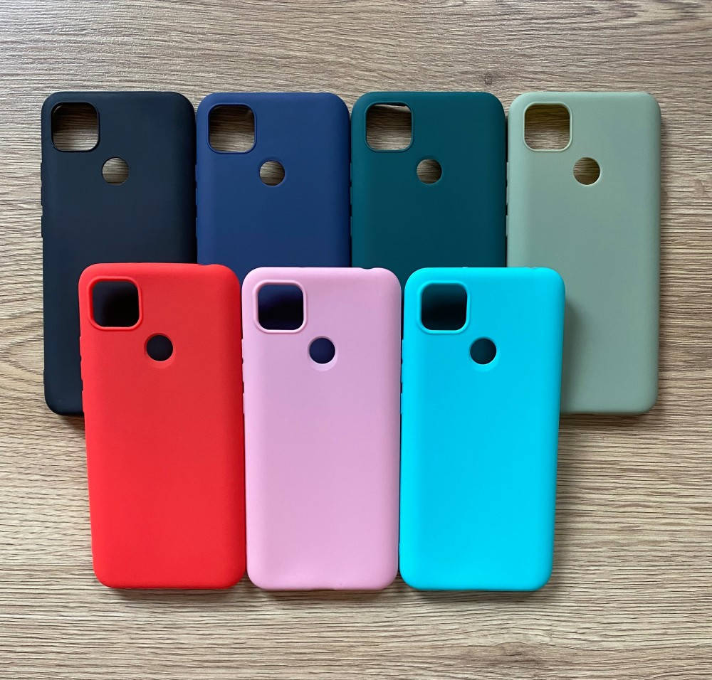 

Силиконовый чехол бампер для Xiaomi Redmi 9C, Разные цвета