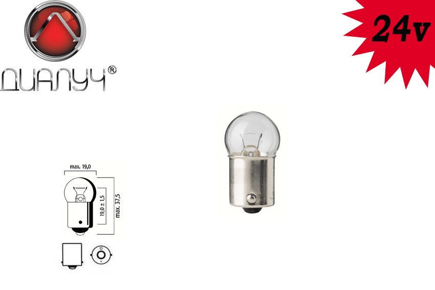 

Автомобильная лампа Диалуч R5W 24V 5W BA15s