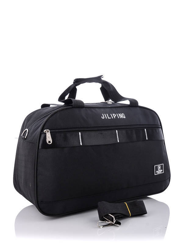 

Сумка дорожная спортивная с карманом 47*30 см в разных цветах Superbag, Черный