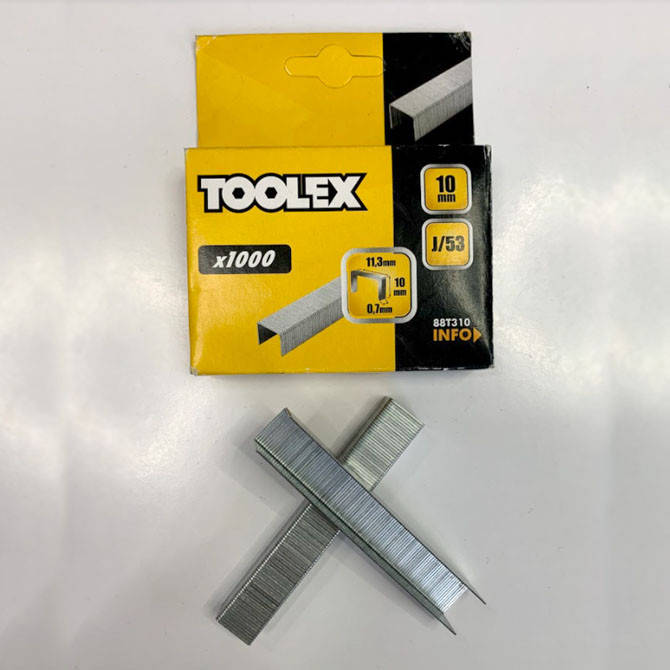 

Скобы обивочные Toolex 10 мм