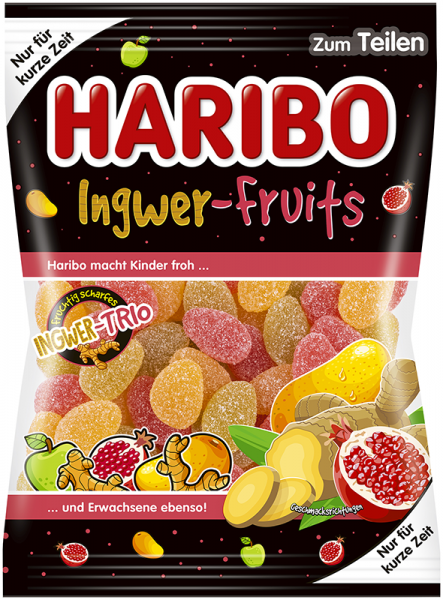 

Желейные конфеты Жевательные конфеты Фрукт- Имбирь Haribo Ingwer-Fruits 175 g.