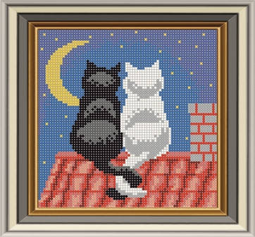 

Схема для вишивки бісером Кохання на даху. Арт. СД-069