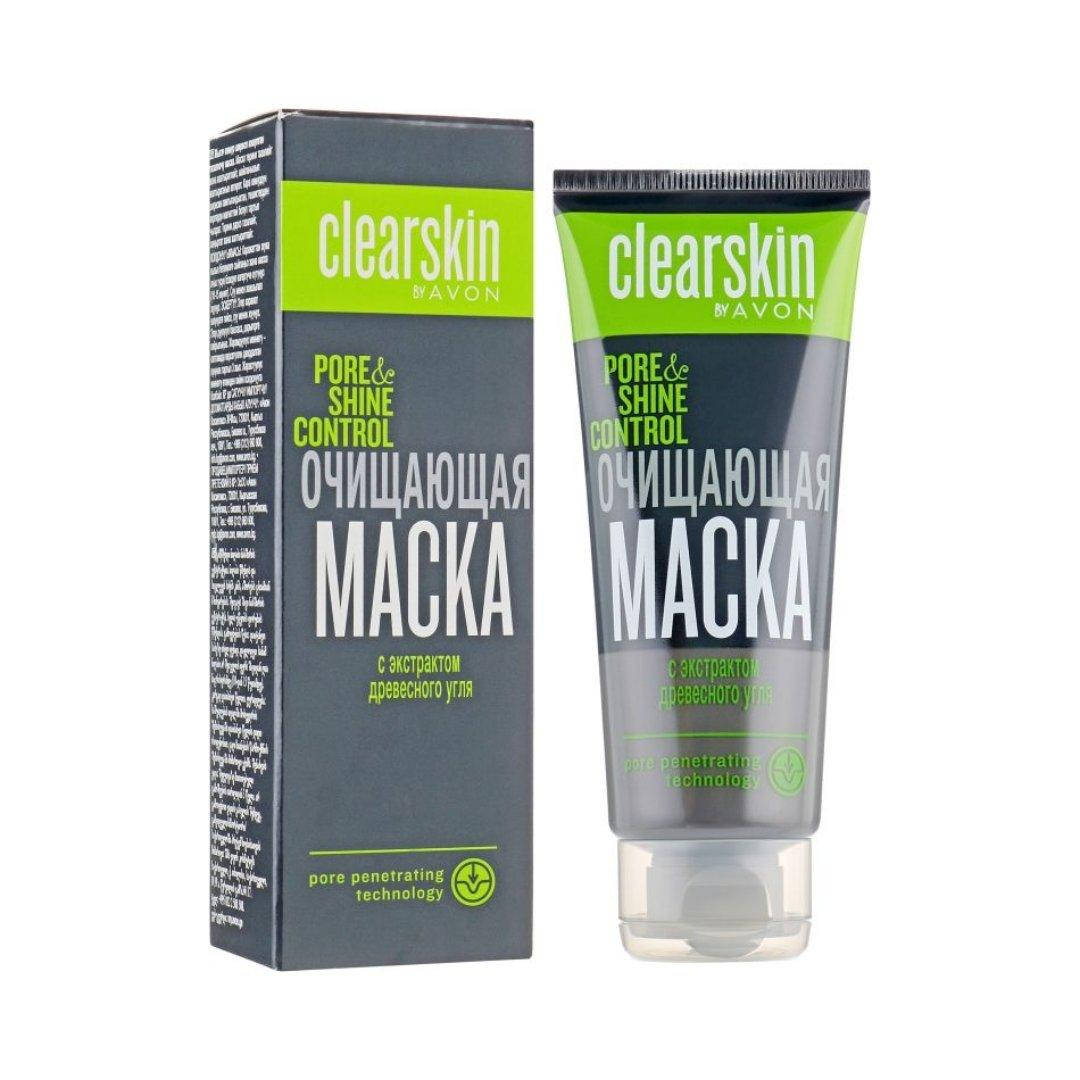 

Очищающая Маска для лица с экстрактом деревного угля Clearskin Avon 75 ml