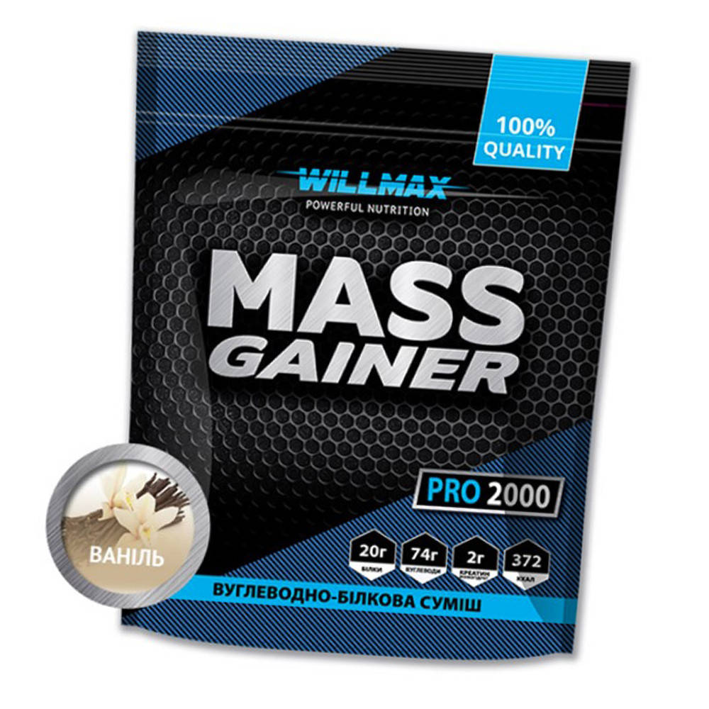 

Высокоуглеводный гейнер для набора массы Willmax Mass Gainer 2 кг