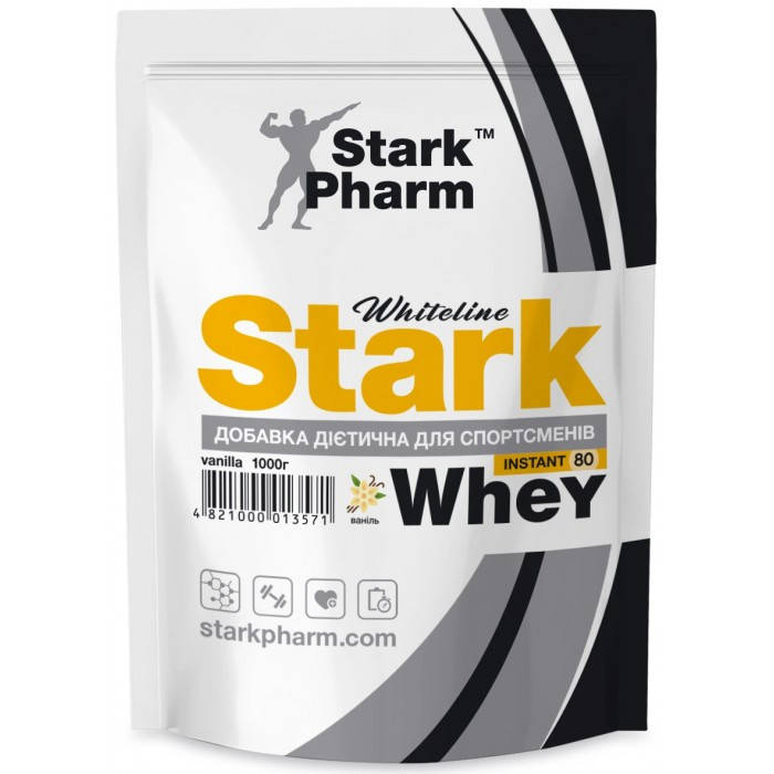

Сывороточный протеин со вкусом ванили Whey 80 от Stark Pharm, 1000 грамм