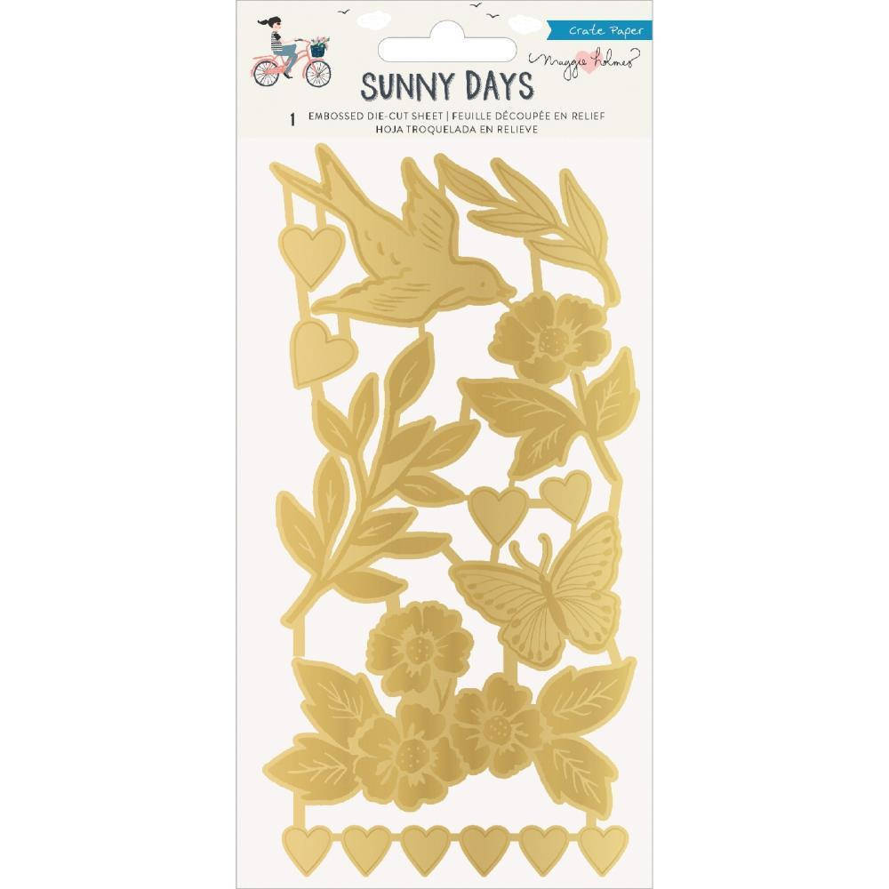 

Висічки - Gold Foil Coated - Sunny Days - Crate Paper