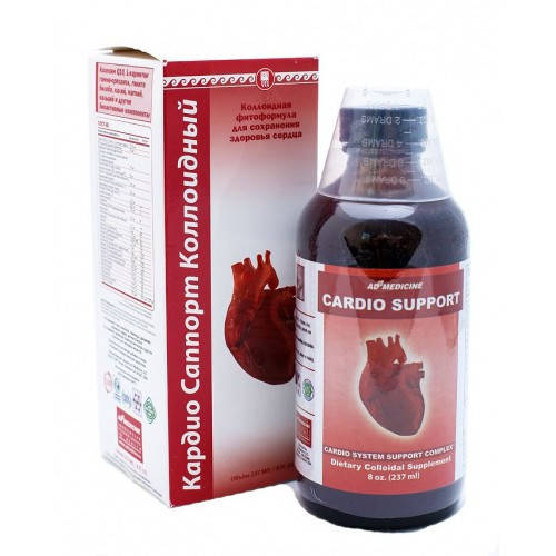 

Кардио Саппорт США коллоидная фитоформула Арго Ad Medicine для сердца, сосудов, ишемия, атеросклероз, давление
