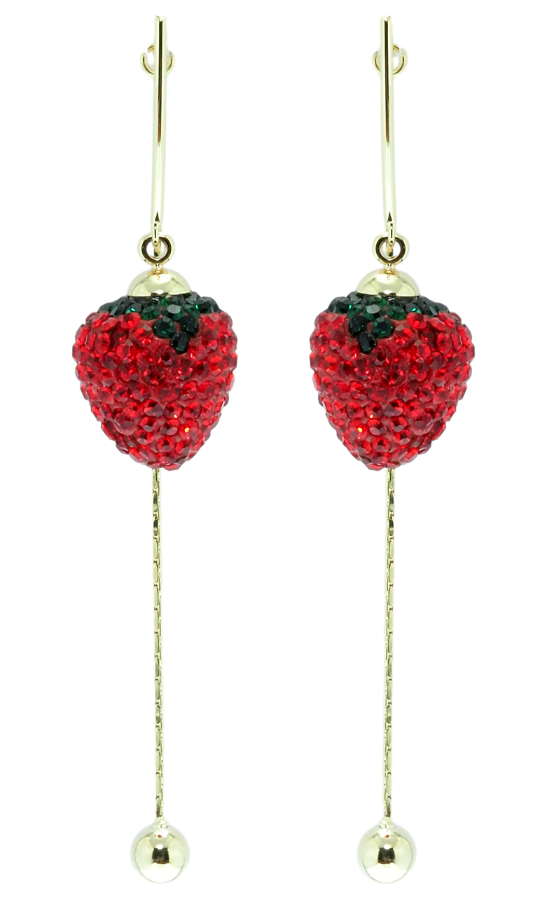 

Серьги Xuping JEAN GOUJON Позолота подвески на гвоздике "Клубнички"