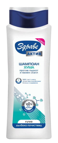 

Шампунь против перхоти Zdrave Active с белой глиной 400 мл