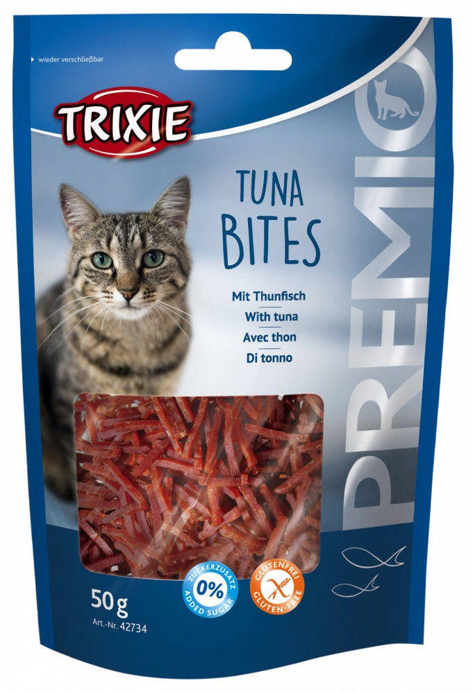 

Trixie TX-42734 PREMIO Tuna Bites 50г- лакомство для котов с тунцом и курицей