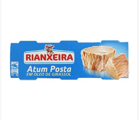 

Тунец в подсолнечном масле Rianxeira Atun Posta em Oleo de Girassol упаковка 3*80 г Испания