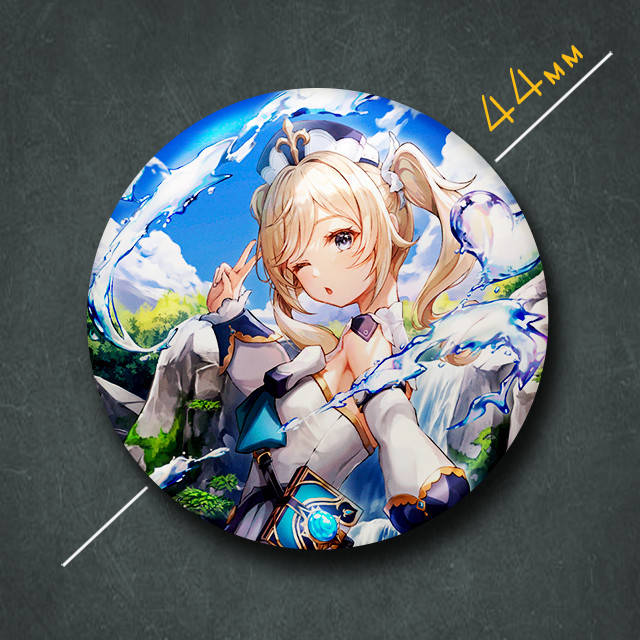 

"Барбара Пейдж (Геншин / Genshin)" значок круглый на булавке Ø44 мм