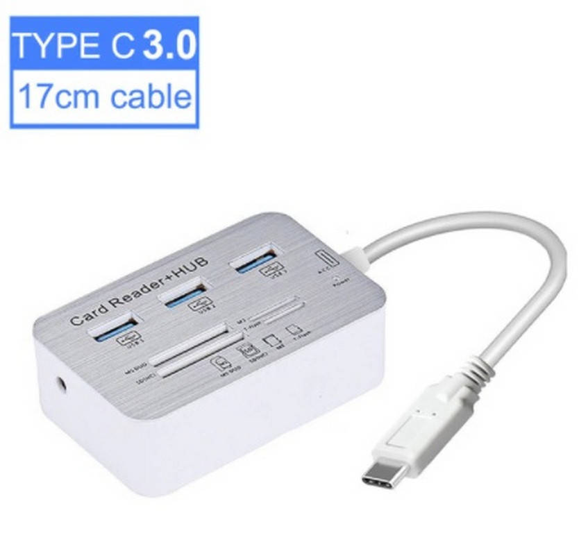 

USB Type-C Универсальное устройство 3.0 хаб 3 порта картридер MS M2 SDMMC tf кардридер
