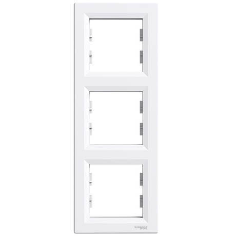 

Рамка Schneider-Electric Asfora 3-постовая вертикальная белая