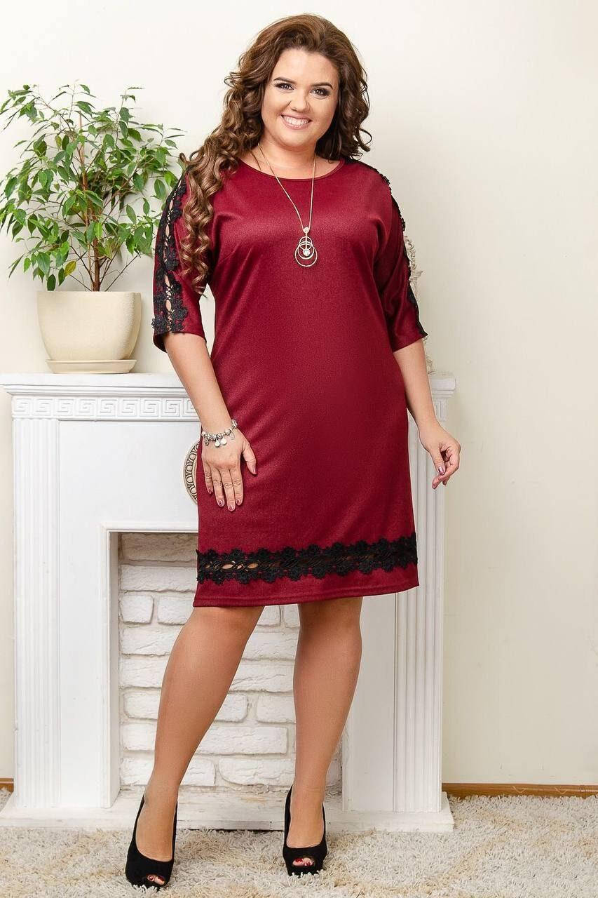 

Элегантное женское платье, ткань "Дайвинг с напылением" 50, 52, 54, 56 размер 50