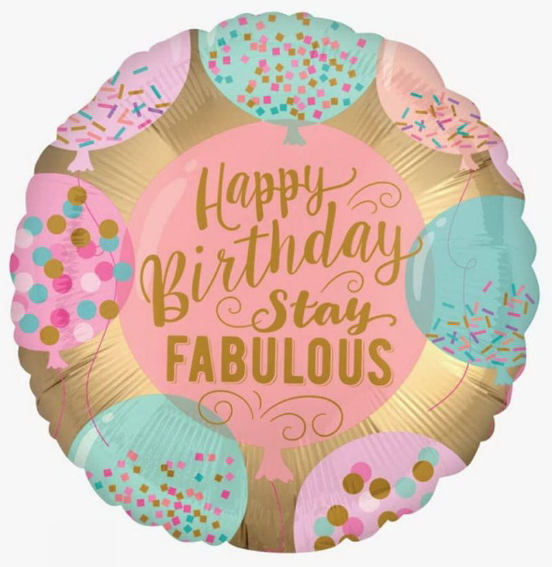 

Фольговані кулі коло "Happy Birthday" Шарики с конфетти. Диаметр: 18"(45 см).