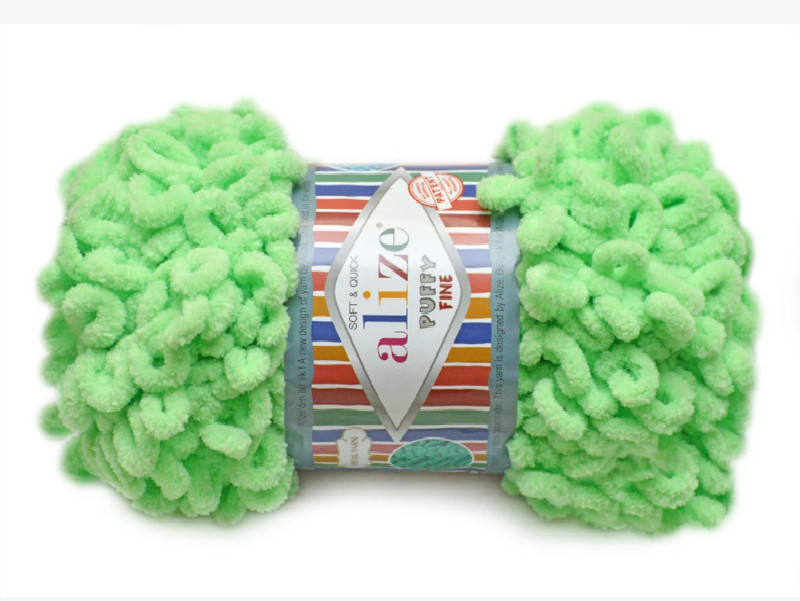 

Alize Puffy Fine NEW, Пастельно-зеленый №516, , шт, Зелёный
