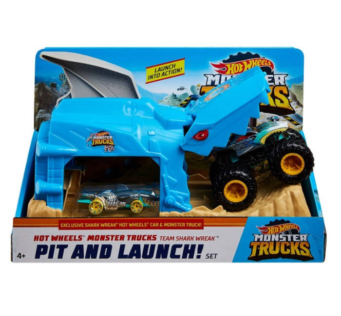 

Уцінка Hot Wheels Monster Truck Pit & Launch Shark GKY03 Акула Монстер Трак Хот Вилс Хот Вілс Mattel