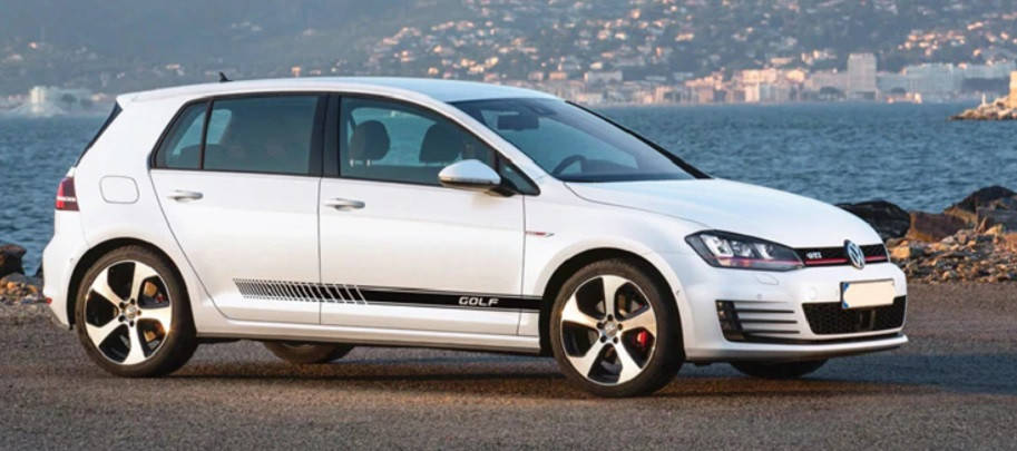 

Полосы на двери авто 3D TUNING STUDIO Гольф 1000х480х0.060мм, Белый