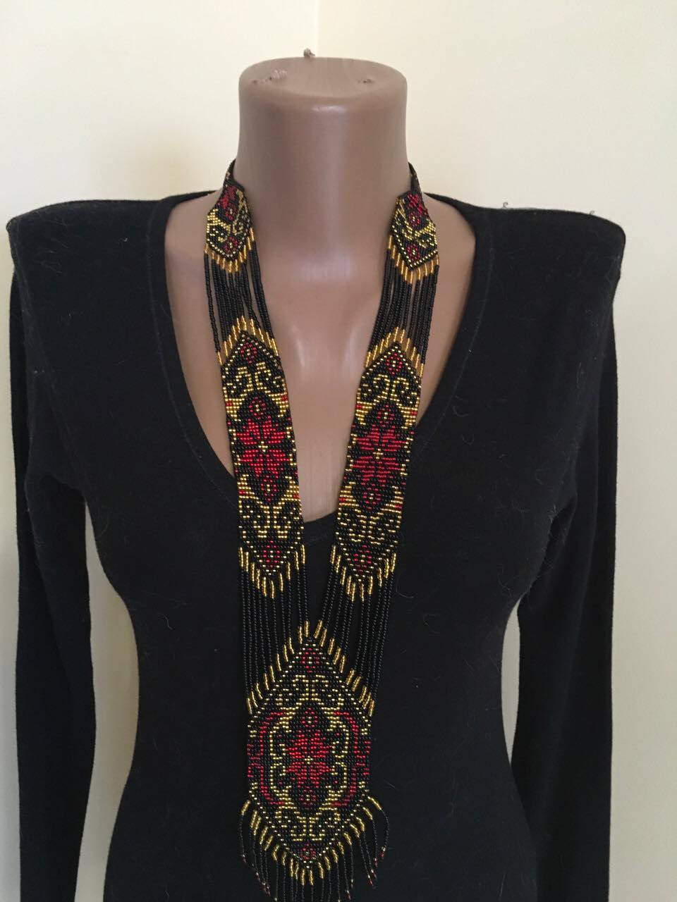 

Гердан намисто українське з бісеру ручної роботи