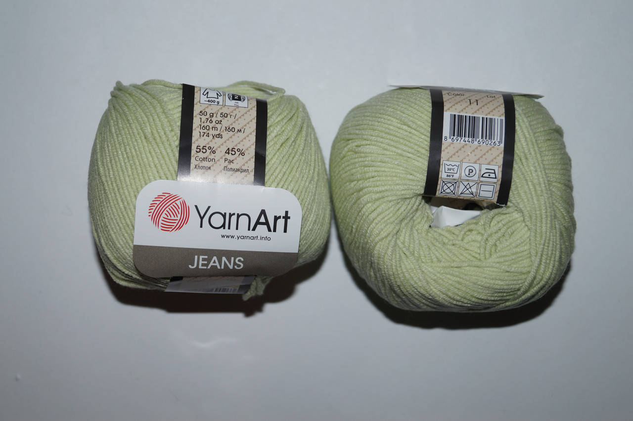 

YarnArt Jeans - 11 нежно салатовый