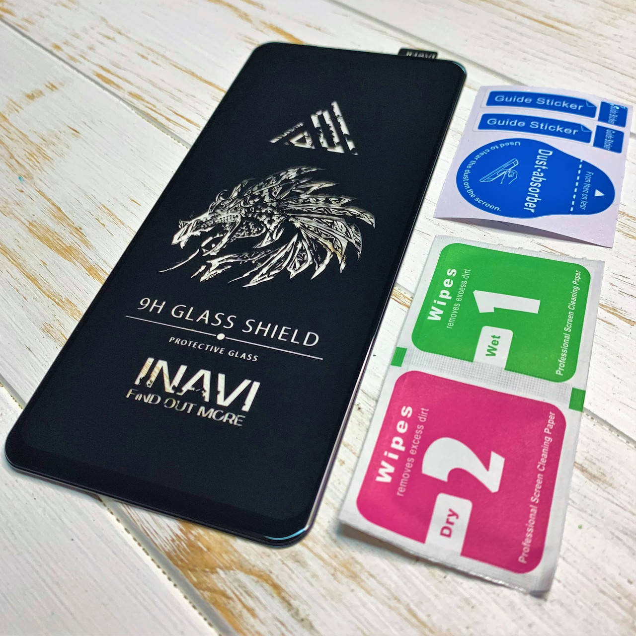 

Защитное стекло для Xiaomi Poco M4 Pro Inavi чёрное, Прозрачный