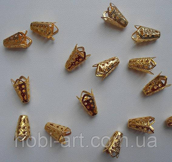 

Обниматель бусин № 10 (OG-0351), 16мм (колір золота)