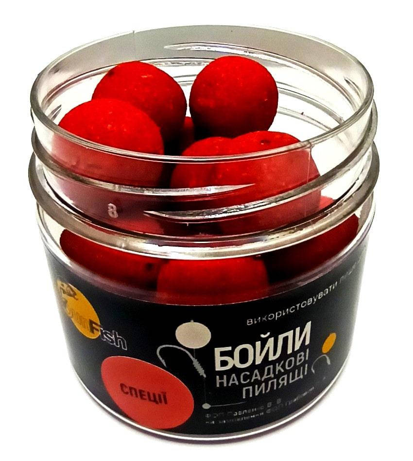 

Бойлы насадочные пылящие SunFish Специи 20mm 100g