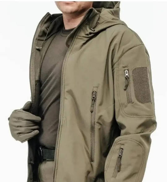 

Куртка тактична SOFT SHELL Олива, розміри L, XL, 2XL, 3XL.