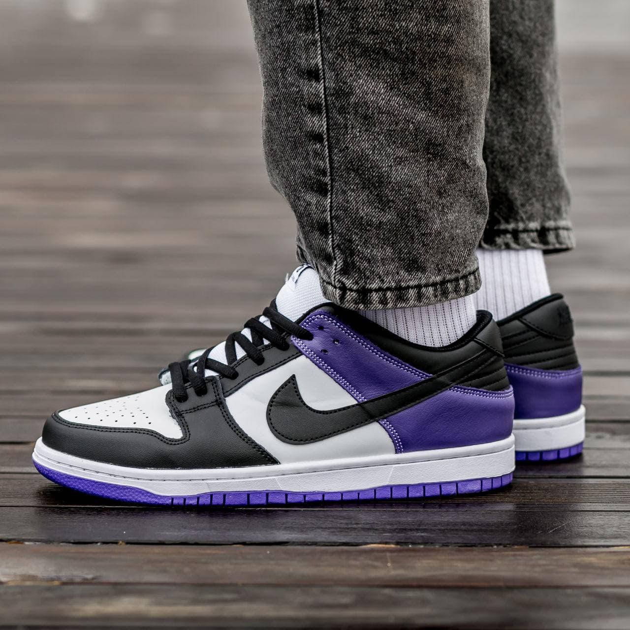 

Мужские кроссовки Nike SB Dunk Low Black Purple 43, Фиолетовый