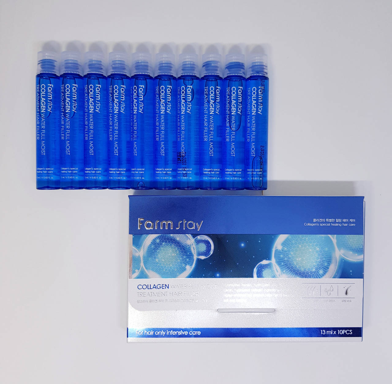 

Увлажняющий филлер с коллагеном для волос FarmStay Collagen Water Full Treatment Hair Filler 13 мл Moist