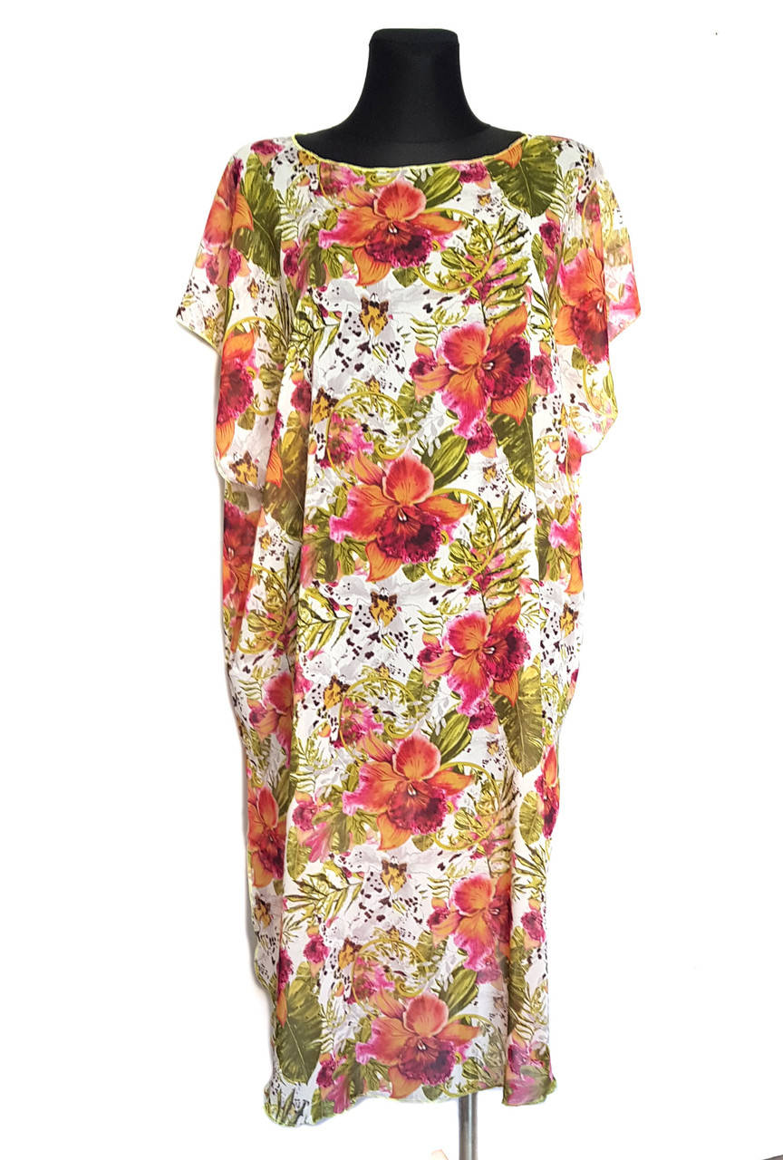 

Тунка летняя плажная шифоновая женская парео Касабланка