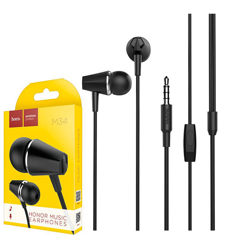 

Наушники с гарнитурой Hoco M34 Black, Черный