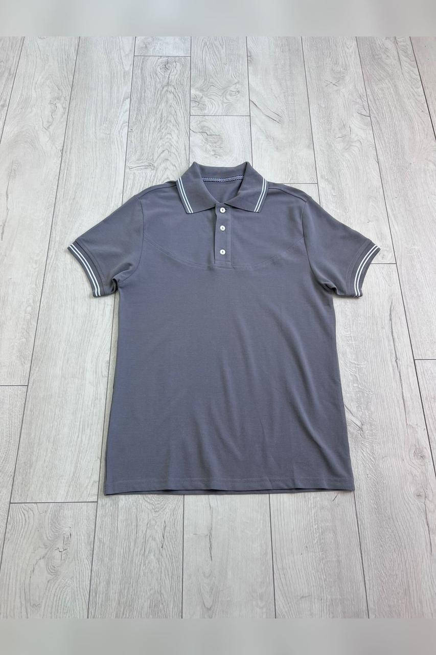 

Футболка мужская поло серая 144470M