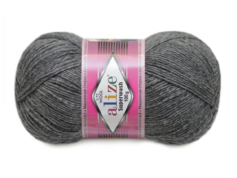 

Alize Superwash, Темно-серый меланж №182