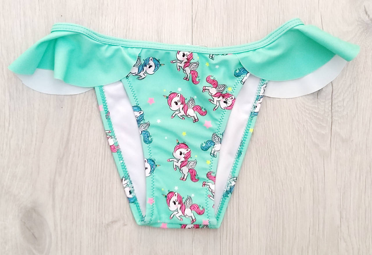

Трусики на море для девочек с принтом единорог, 28-36 разм