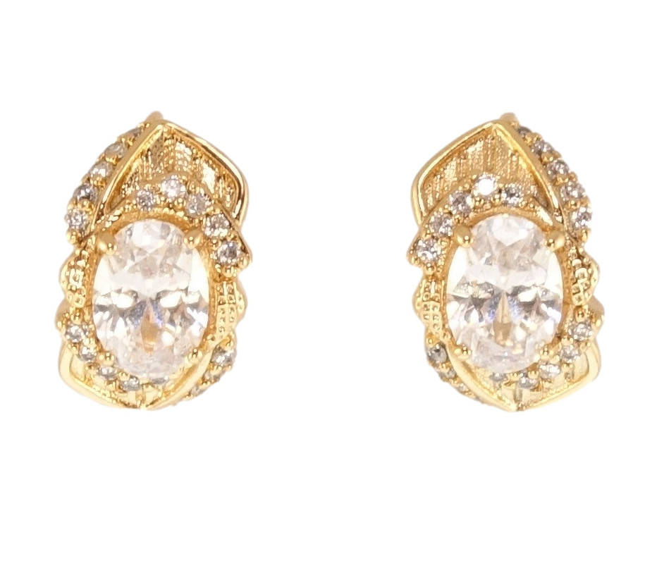 

Серьги Xuping Позолота 18K колечки "Мистерия с кристаллами"