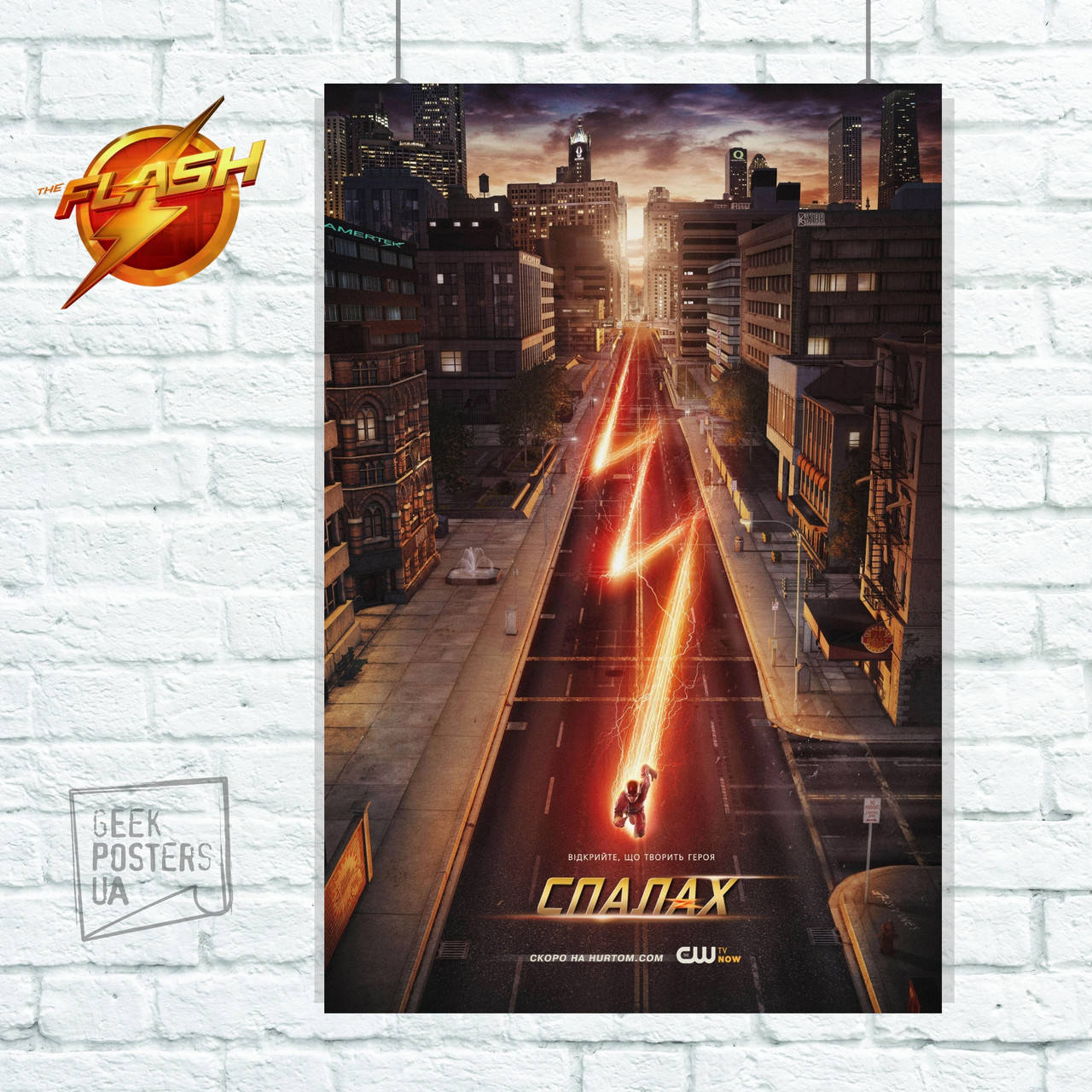 

Постер Спалах. украинская версия. Flash, Флэш. Размер 42x30см (A3). Матовая бумага