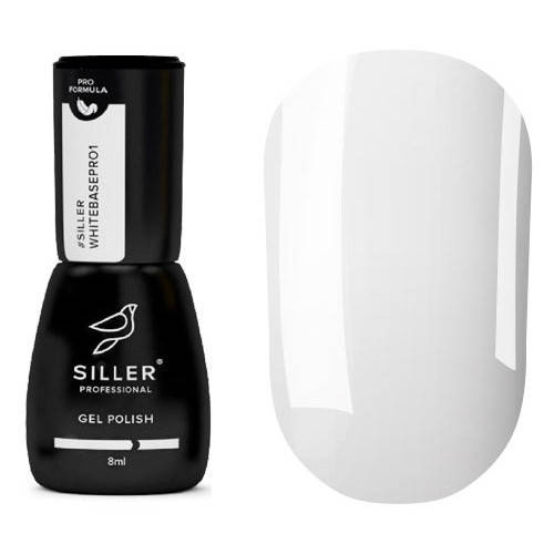 

Siller Base White PRO № 01 - белая база, 8 мл