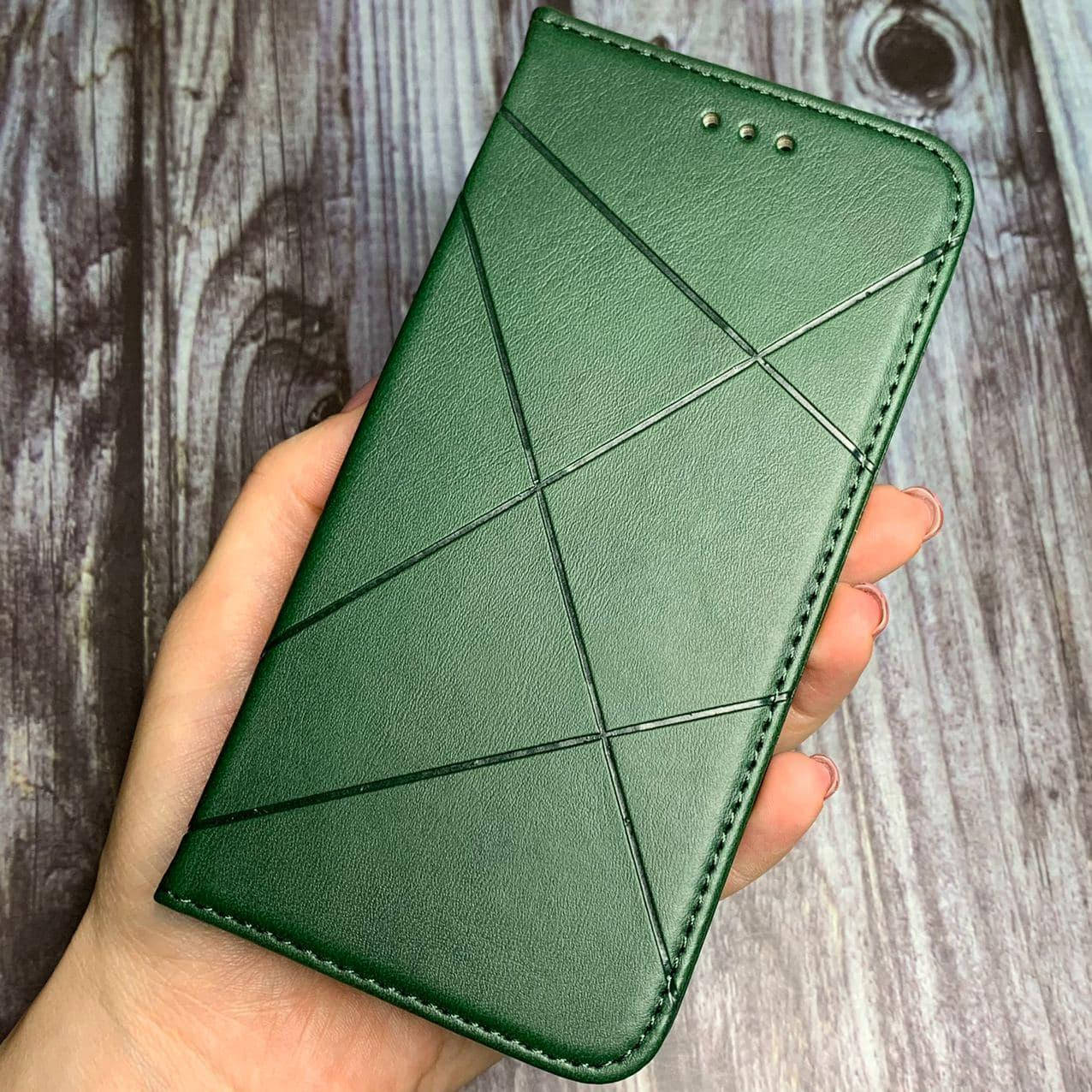 

Чехол-книга для Samsung Galaxy A01 Core карман кожа с магнитом чохол книжка на самсунг а01 кор темно зеленая, Темно-зеленый