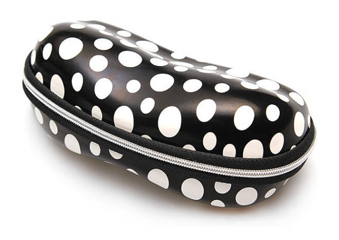 

Футляр чехол для очков Fair твердый белый горох, Розовый