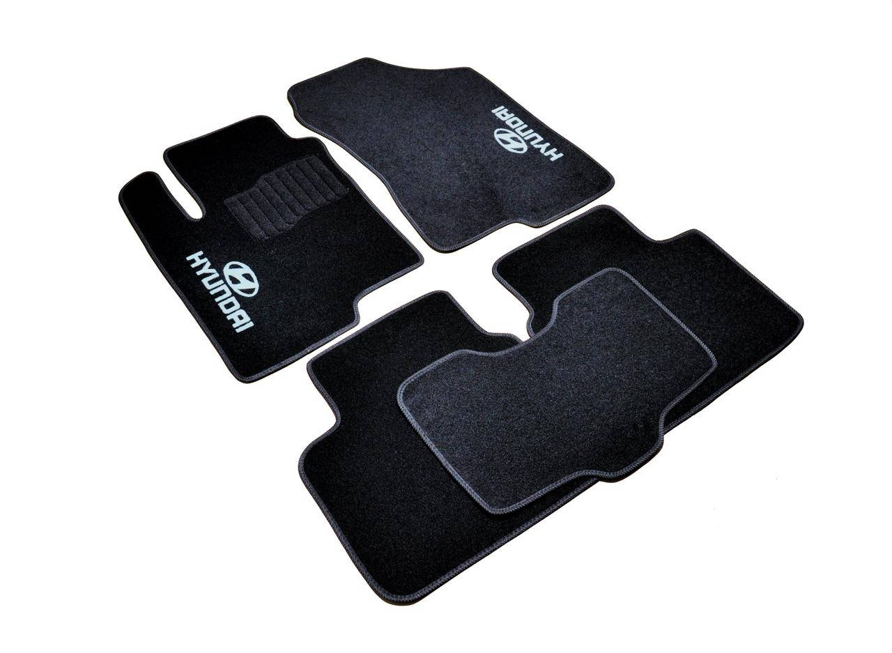 

Коврики в салон ворсовые для Hyundai Sonata (2004-2015)/Хюндай Соната /Чёрные, кт. 5шт, Черный